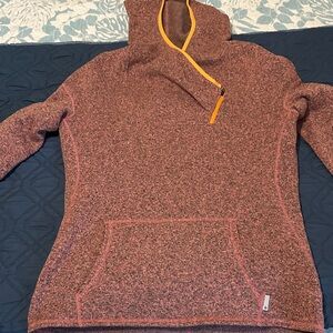 Stio orange and pink fleece